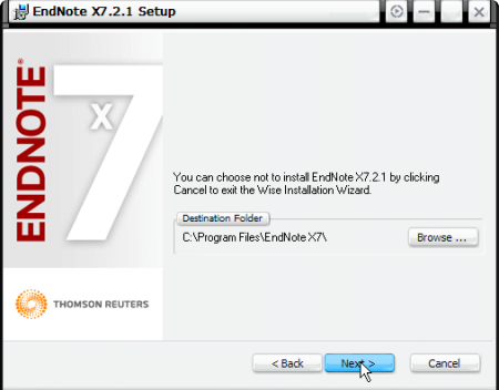 install endnote x7